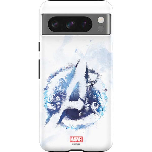 Marvel Avengers Blue Logo Google Pixel 8 Pro Impact Case
